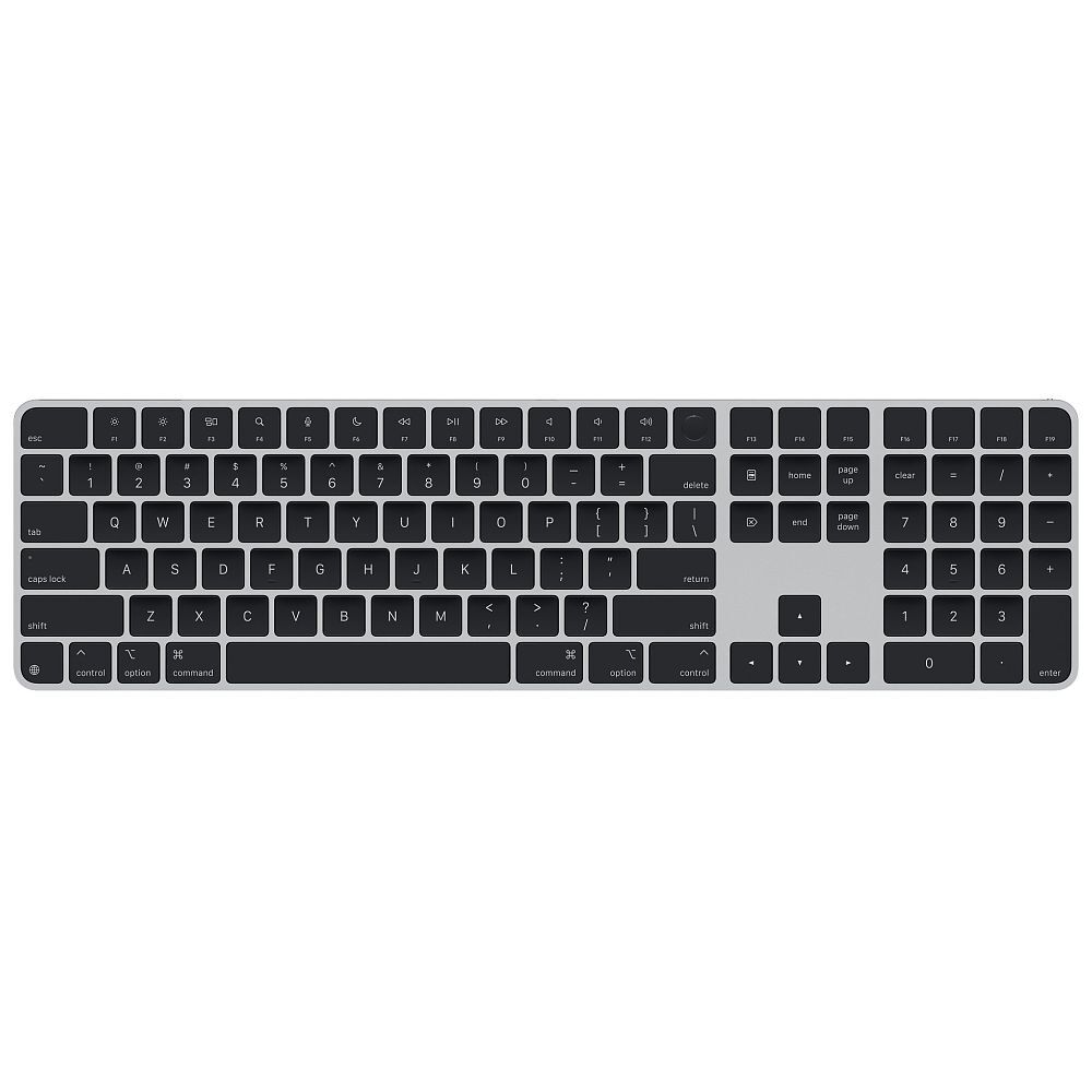 Apple Magic Keyboard avec Touch ID et pavé numérique (2024) noir, disposition allemande Layout