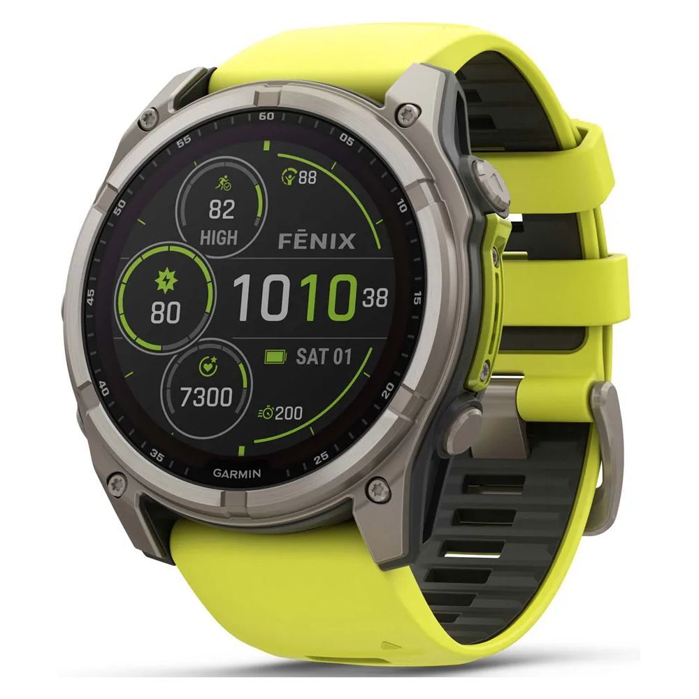 Garmin fenix 8 Solar 51 mm titane gris carbone noir (010-02907-11)
