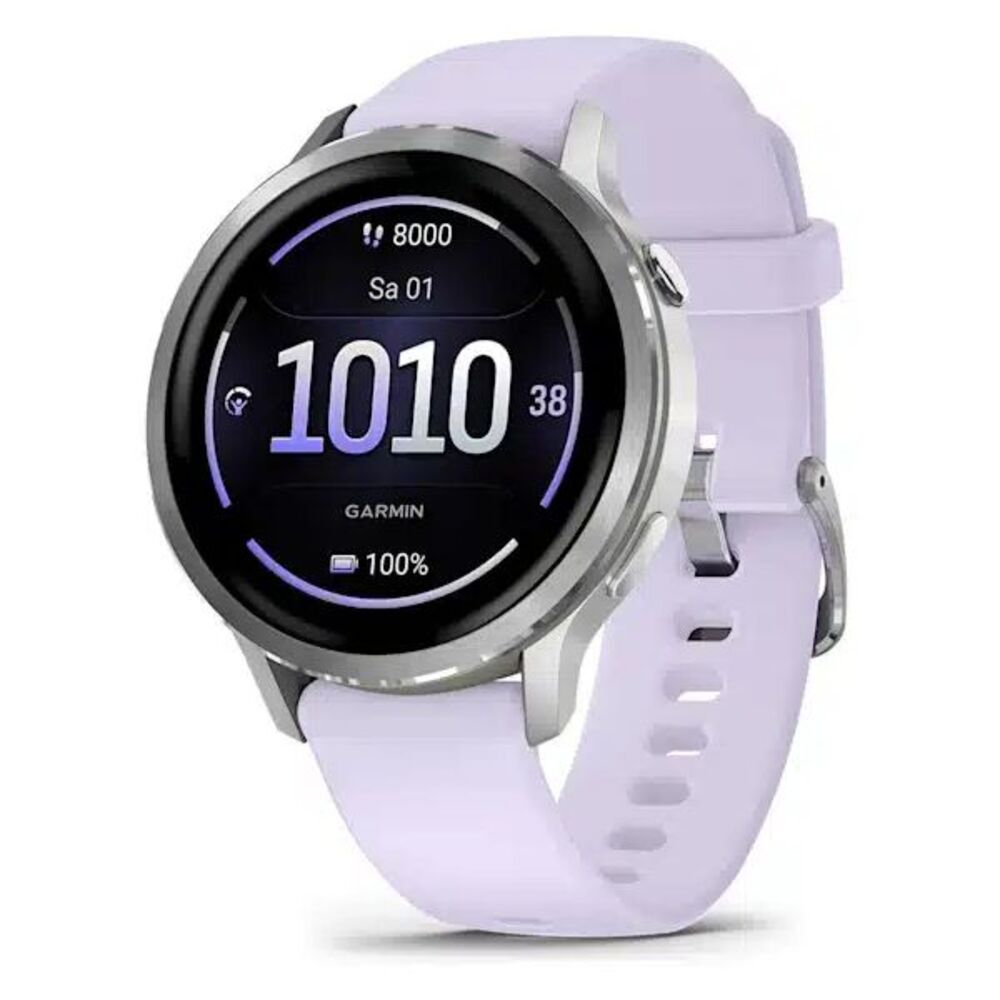 Garmin Venu 4 41 mm gris/argent, bracelet silicone