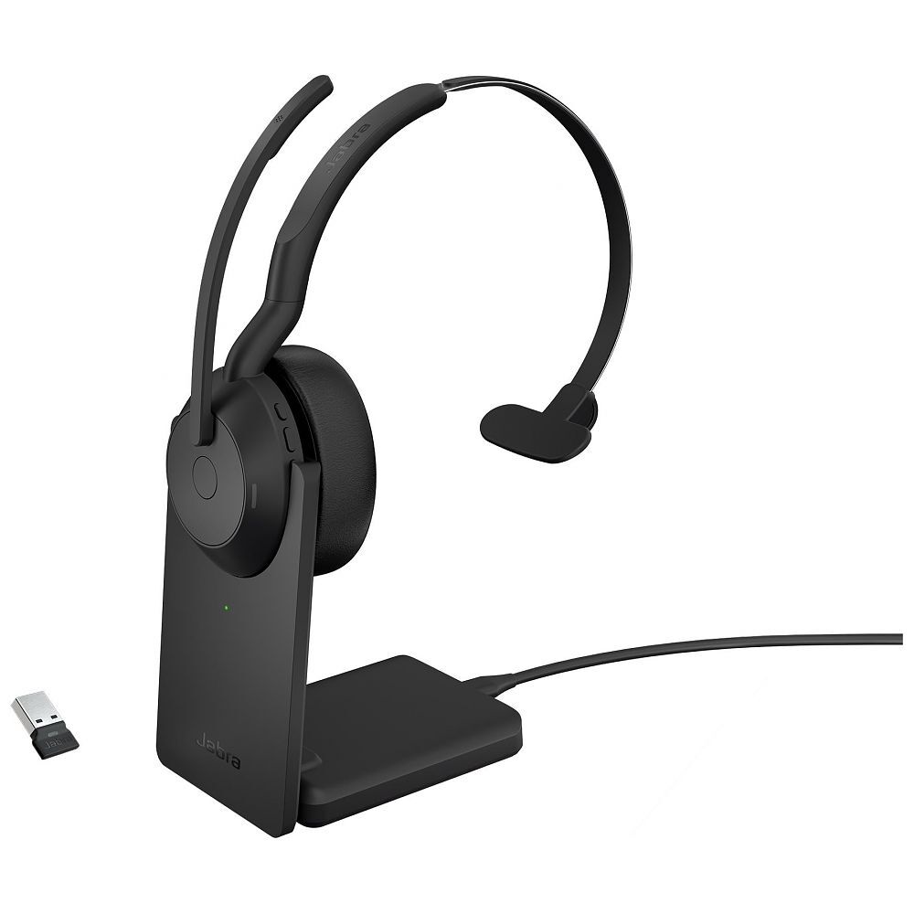 Jabra Evolve2 55 USB-A UC Mono avec station de charge, noir (25599-889-989)