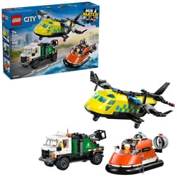 LEGO City Ensemble combiné avec avion, véhicule d'entretien et aéroglisseur 60505