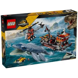 LEGO Jurassic World L'attaque du mosasaure sur le bateau 77983