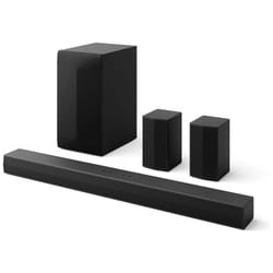LG DS60TR barre de son 5.1 avec caisson de basses sans fil et haut-parleurs arrière, noir