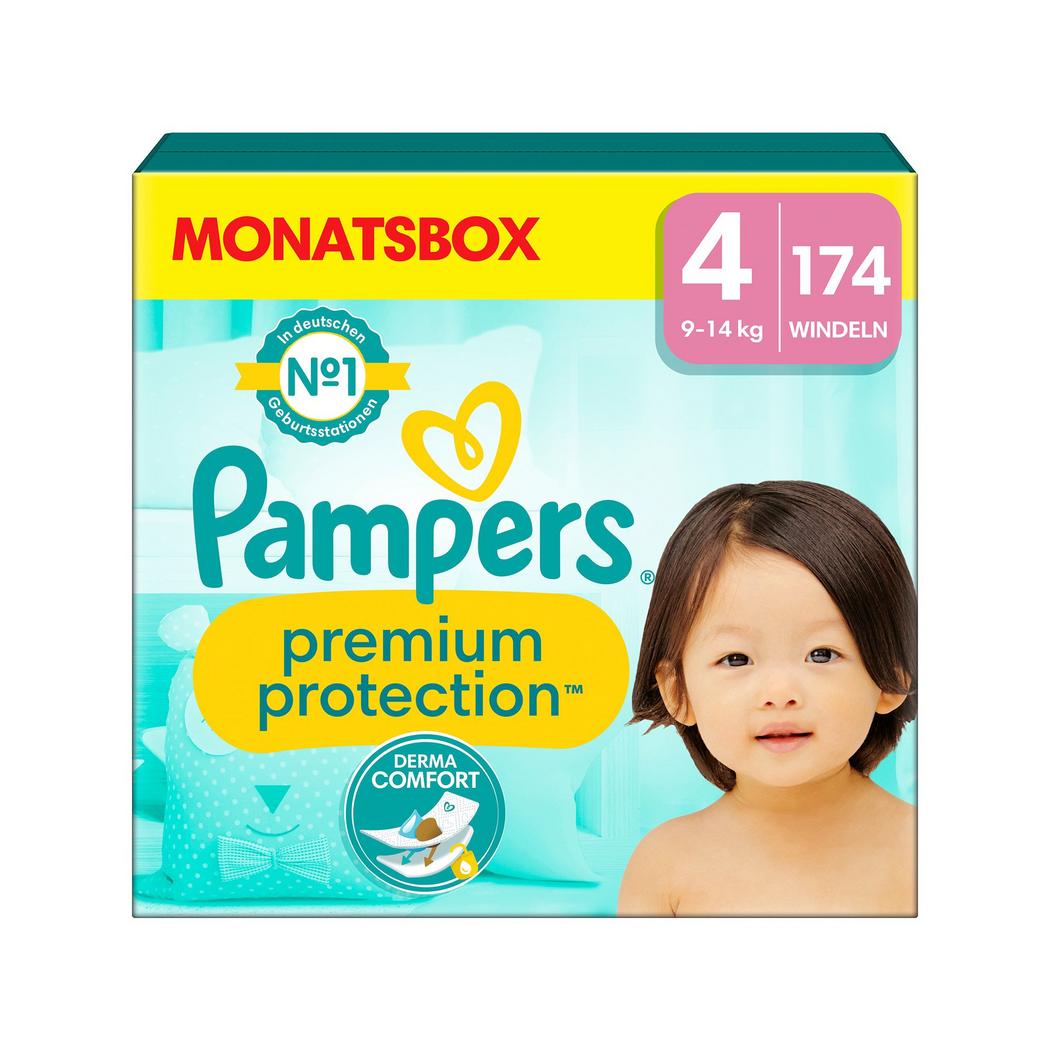 Pampers Premium Protection Taille 4 (9-14 kg) 174 pièces
