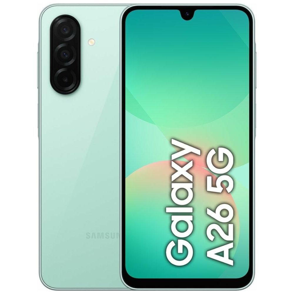 Samsung Galaxy A26 5G Dual-SIM 128 Go 6 Go RAM Noir SM-A266B 6 Go de RAM, Menthe
