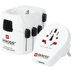 Skross Adaptateur de voyage mondial PRO World & USB 1.302539